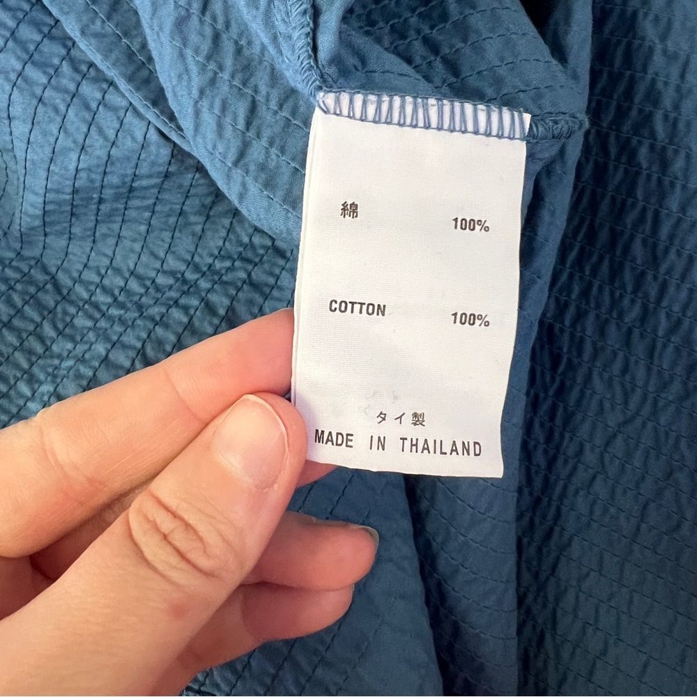 Yacco Maricard Blue Asymmetric Crossover Shirt - Picture 12 of 12